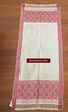 5231 Handwoven Silk Gamocha from Assam - Recently Made-WOVENSOULS-Antique-Vintage-Textiles-Art-Decor