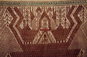 526 RARE Antique Sumatran Tampan Ship cloth Textile Art-WOVENSOULS-Antique-Vintage-Textiles-Art-Decor