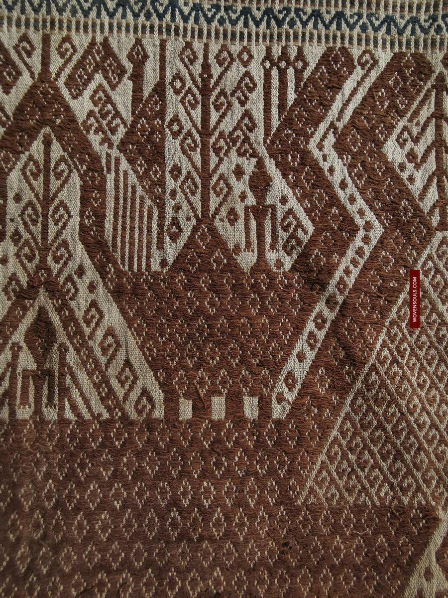 526 RARE Antique Sumatran Tampan Ship cloth Textile Art-WOVENSOULS-Antique-Vintage-Textiles-Art-Decor