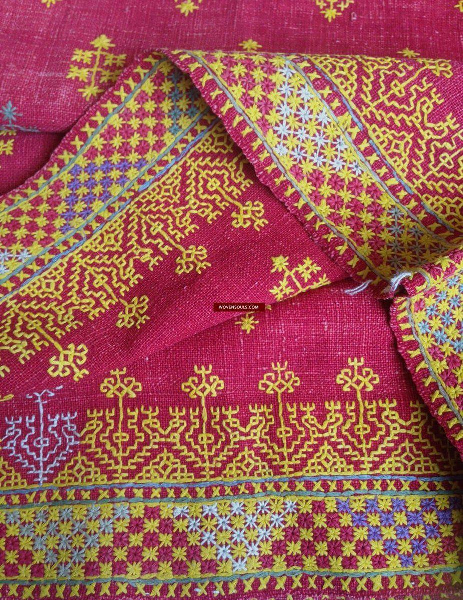 542 Orissa Metal Embroidery-WOVENSOULS-Antique-Vintage-Textiles-Art-Decor