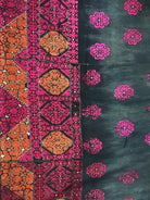 544 SOLD Gorgeous Rare Antique Swat Valley Bridal Phulkari Shawl-WOVENSOULS-Antique-Vintage-Textiles-Art-Decor