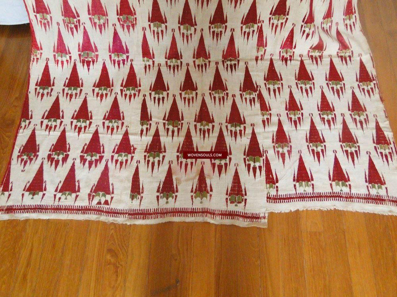 545 Old Khanjar Thirma Phulkari Textile -SOLD-WOVENSOULS-Antique-Vintage-Textiles-Art-Decor