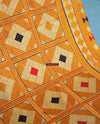546 SOLD Lozenge Meenakari Phulkari Bagh-WOVENSOULS-Antique-Vintage-Textiles-Art-Decor