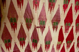 568 Khanjar Thirma Phulkari Bagh Silk Embroidery Textile art-WOVENSOULS-Antique-Vintage-Textiles-Art-Decor