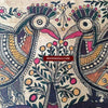 5711 Lovely Frameable Traditional Art - Madhubani Painting - GIFT IDEA-WOVENSOULS-Antique-Vintage-Textiles-Art-Decor