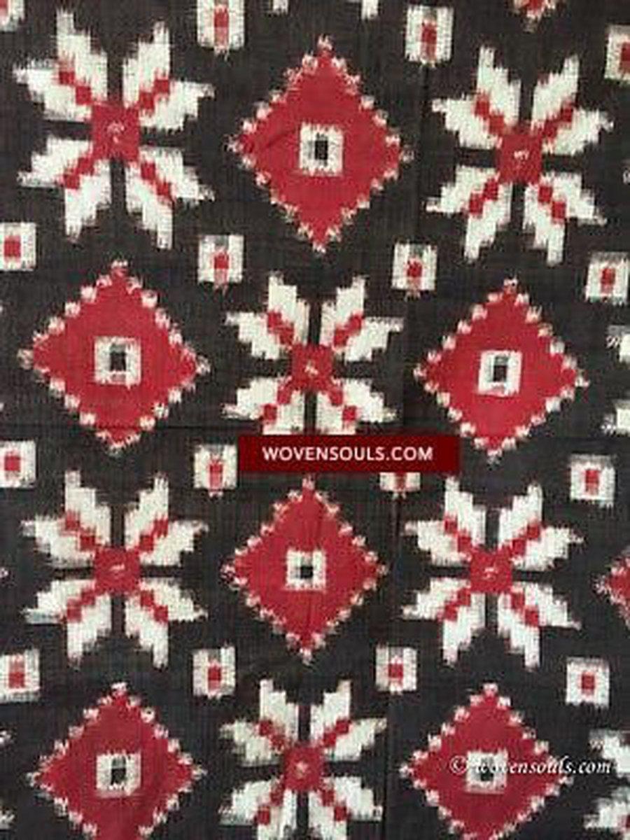 5722 Hand woven Telia Rumal Double Ikat Scarf Accessory – WOVENSOULS ...