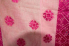 578 Superb White & Pink Likhni Swat Valley Bagh Phulkari Textile Art handmade-WOVENSOULS-Antique-Vintage-Textiles-Art-Decor