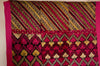 583 Antique Striking Swat Valley Shawl Textile Embroidery-WOVENSOULS-Antique-Vintage-Textiles-Art-Decor