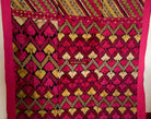 583 Antique Striking Swat Valley Shawl Textile Embroidery-WOVENSOULS-Antique-Vintage-Textiles-Art-Decor