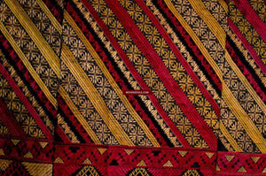583 Antique Striking Swat Valley Shawl Textile Embroidery-WOVENSOULS-Antique-Vintage-Textiles-Art-Decor