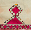 593 Antique Swat Valley Wedding Shawl Textile with Silk Embroidery-WOVENSOULS-Antique-Vintage-Textiles-Art-Decor