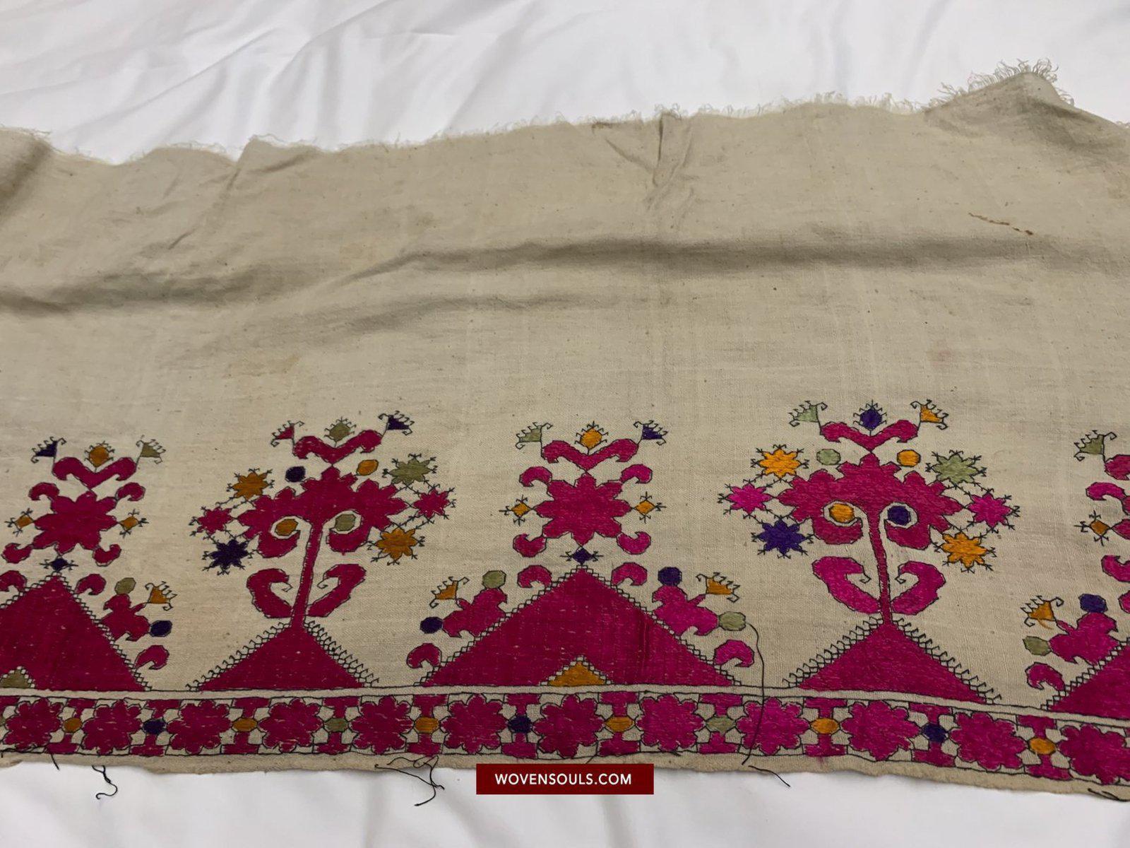 594 Swat Valley Shawl Fragment-WOVENSOULS-Antique-Vintage-Textiles-Art-Decor