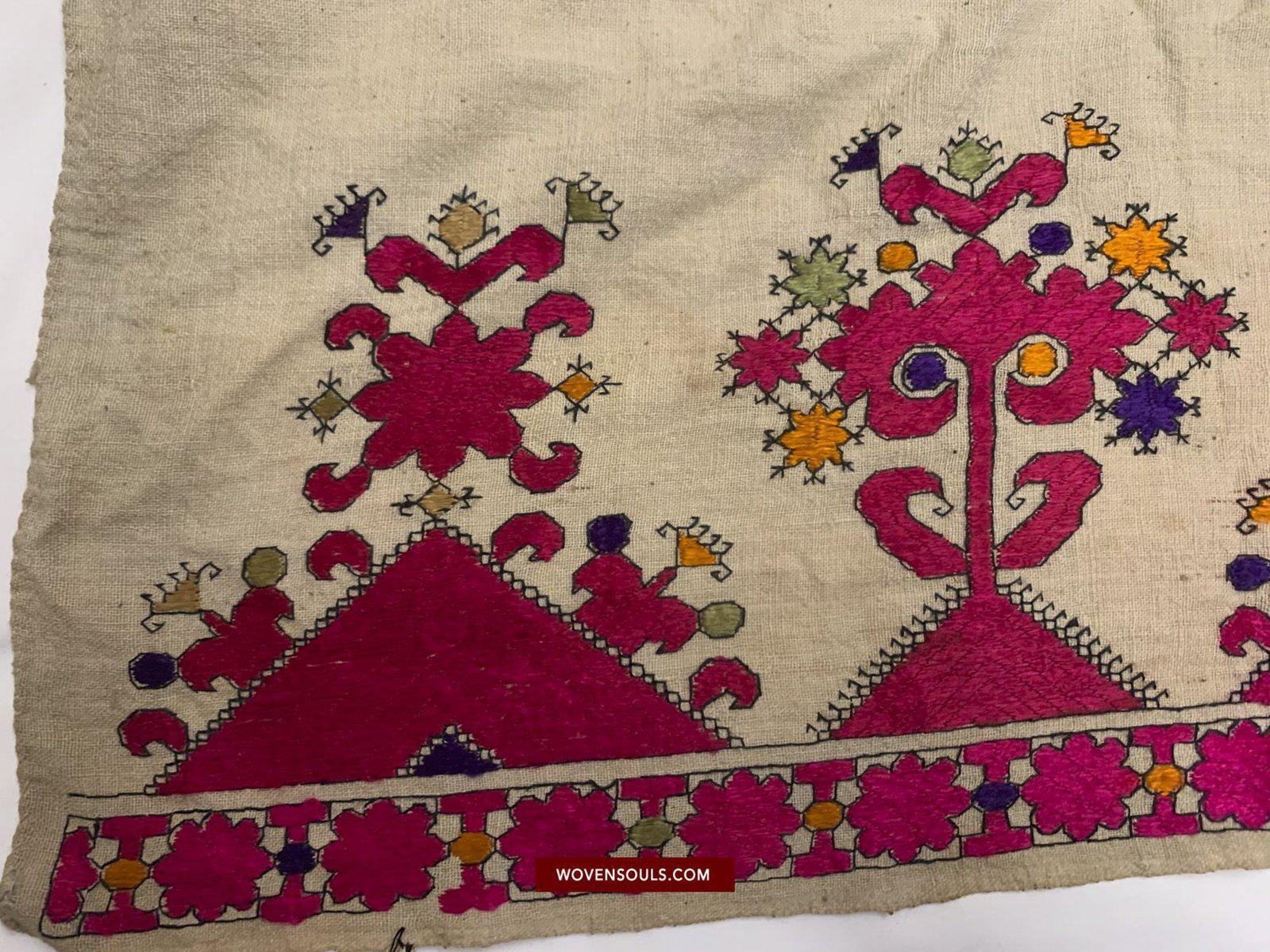 594 Swat Valley Shawl Fragment-WOVENSOULS-Antique-Vintage-Textiles-Art-Decor