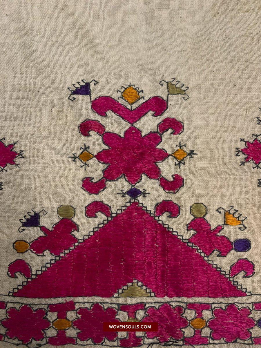 594 Swat Valley Shawl Fragment-WOVENSOULS-Antique-Vintage-Textiles-Art-Decor