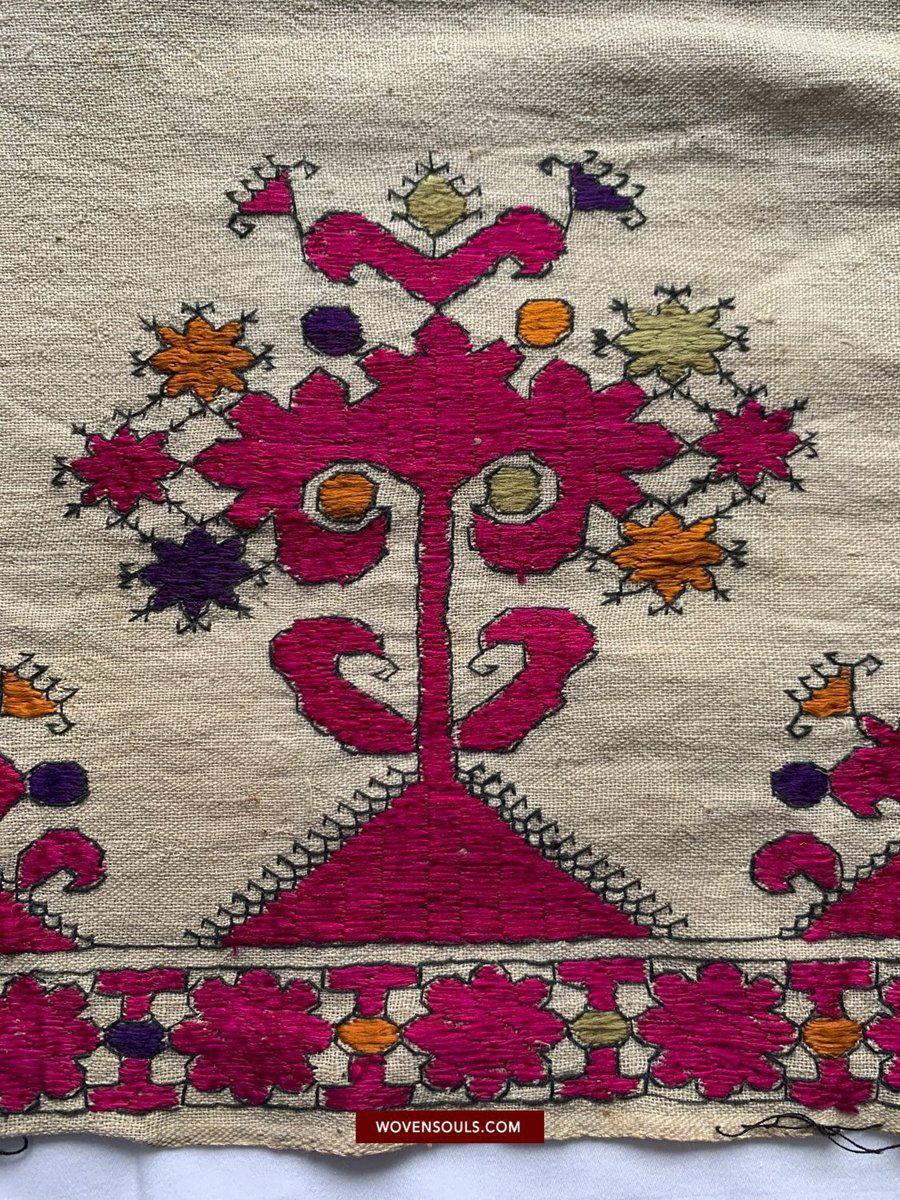 594 Swat Valley Shawl Fragment-WOVENSOULS-Antique-Vintage-Textiles-Art-Decor