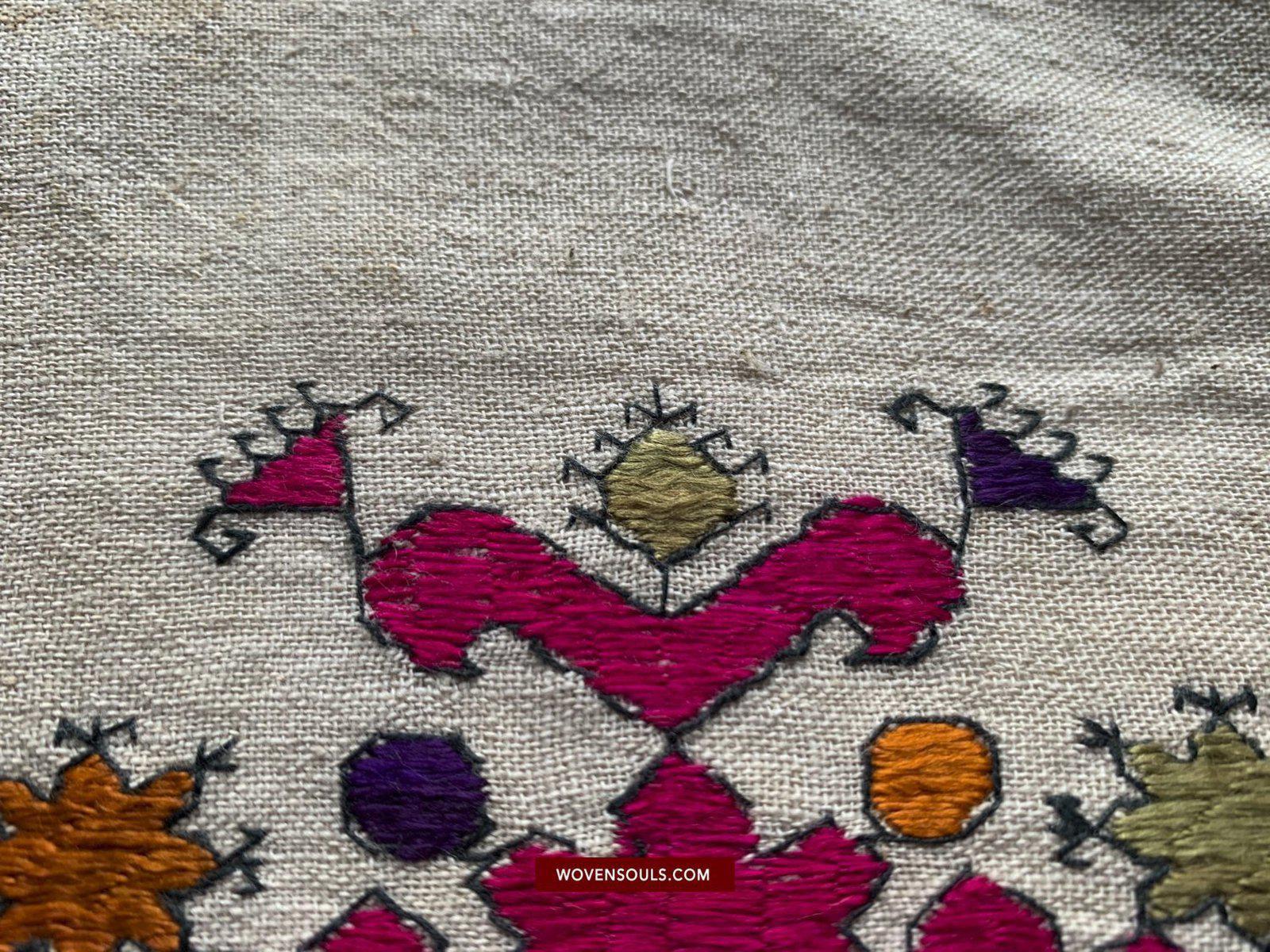 594 Swat Valley Shawl Fragment-WOVENSOULS-Antique-Vintage-Textiles-Art-Decor