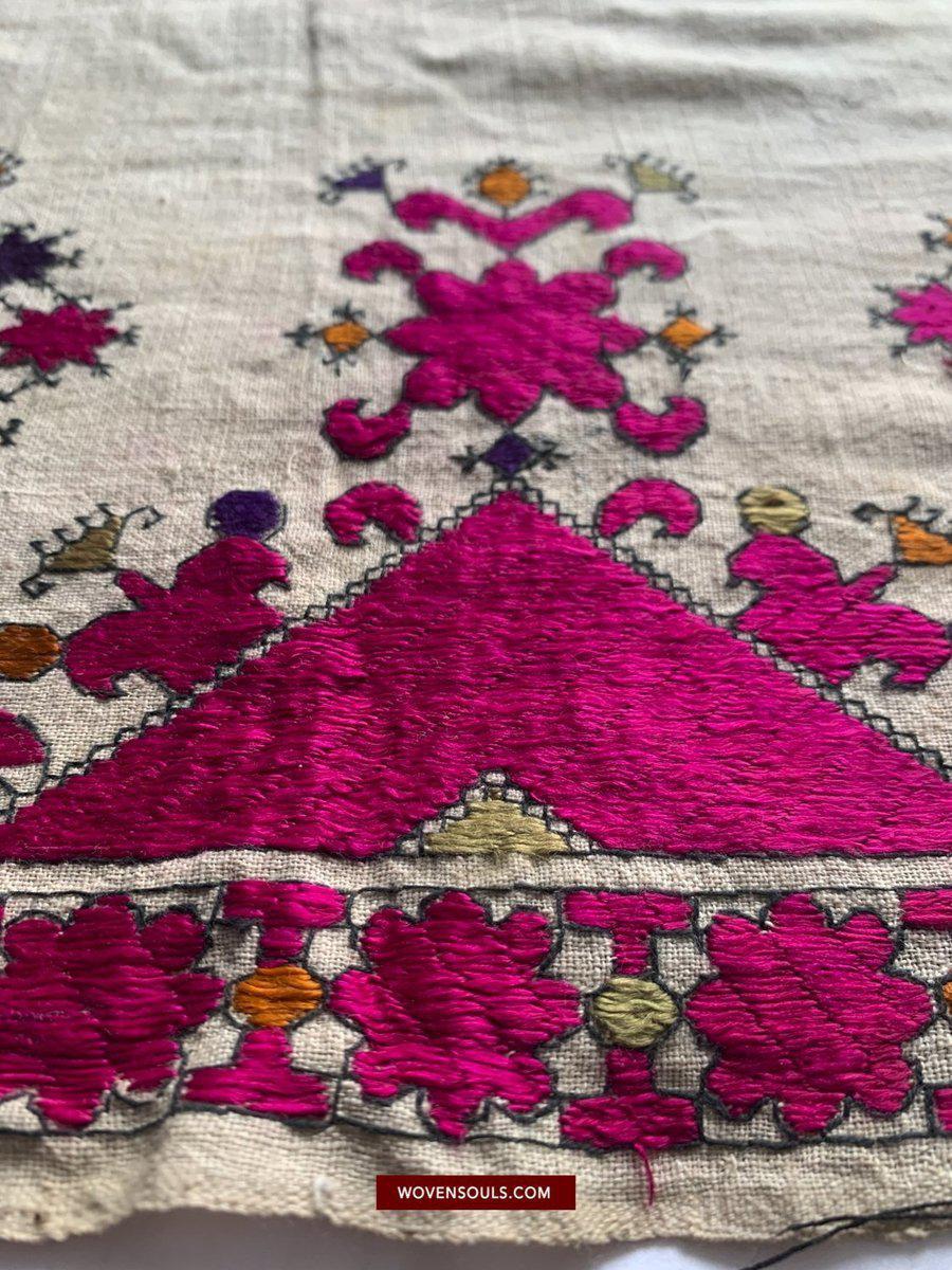 594 Swat Valley Shawl Fragment-WOVENSOULS-Antique-Vintage-Textiles-Art-Decor