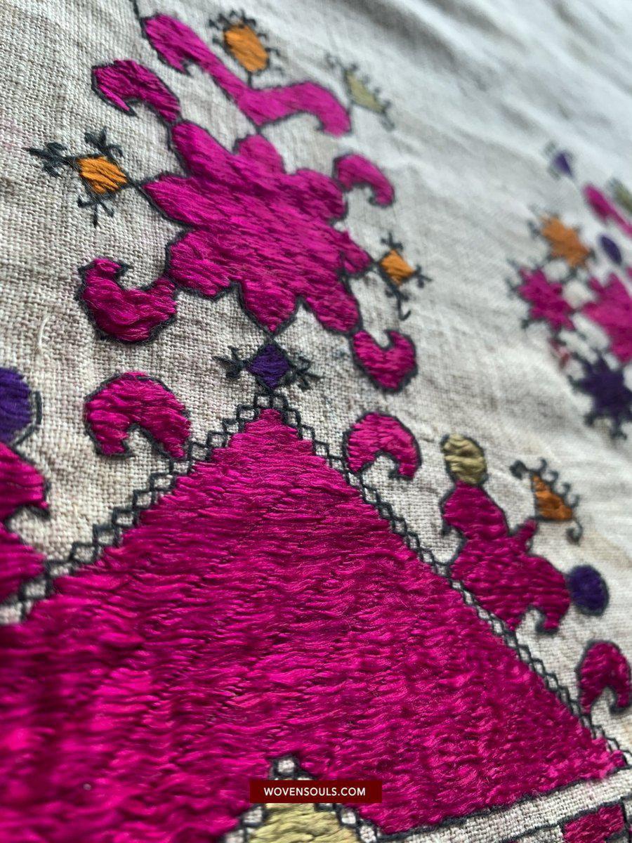 594 Swat Valley Shawl Fragment-WOVENSOULS-Antique-Vintage-Textiles-Art-Decor