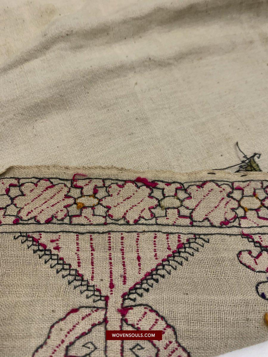 594 Swat Valley Shawl Fragment-WOVENSOULS-Antique-Vintage-Textiles-Art-Decor