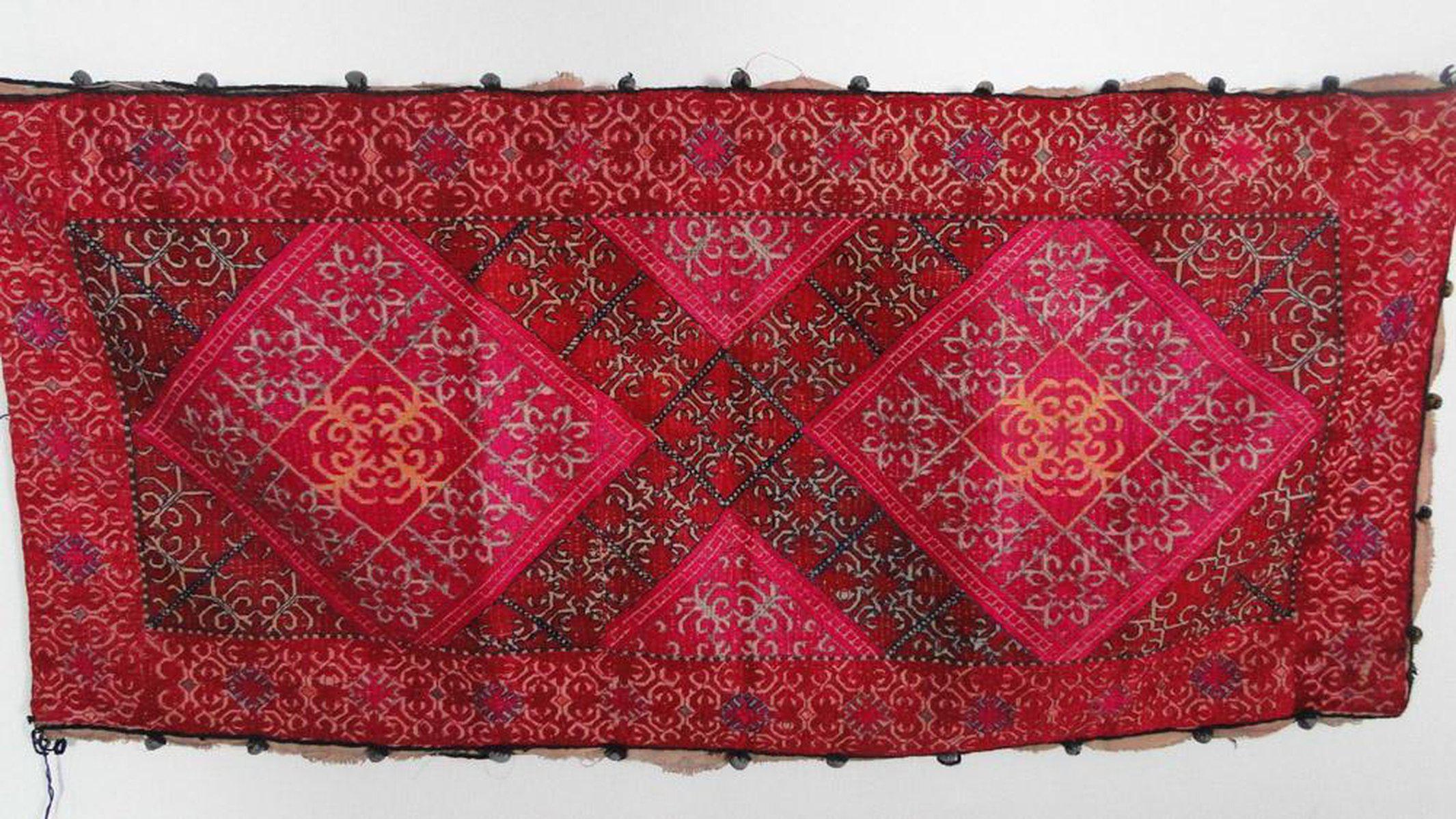 599 Antique Swat Valley Textile Art Embroidery Pillow Case-WOVENSOULS-Antique-Vintage-Textiles-Art-Decor