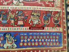 602 SOLD - Red Jatripatti Pattachitra Lord Jugannath Puri Painting-WOVENSOULS-Antique-Vintage-Textiles-Art-Decor