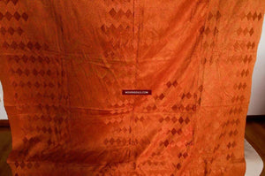 604 Flame Varida Bagh Phulkari Silk Embroidery Wedding Textile India-WOVENSOULS-Antique-Vintage-Textiles-Art-Decor