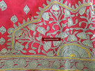 609 SOLD Rare Wedding Odhana Abochani Phulkari Shawl Textile from Sindh-WOVENSOULS-Antique-Vintage-Textiles-Art-Decor