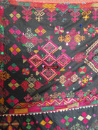 612 Superb ANtique Kohistan Wedding Shawl A+with Embroidery Textile Art-WOVENSOULS-Antique-Vintage-Textiles-Art-Decor