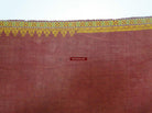 613 Old Rajasthan Wedding Shawl with - Palindrome - Double Sided Embroidery Rajasthan-WOVENSOULS-Antique-Vintage-Textiles-Art-Decor