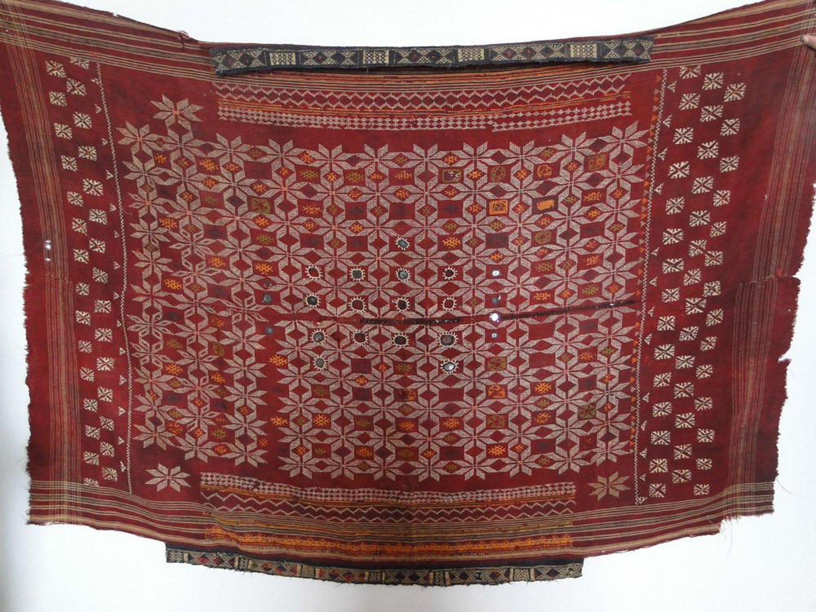 616 Old Shekhawati Bishnoi Wedding Odhana Shawl-WOVENSOULS-Antique-Vintage-Textiles-Art-Decor