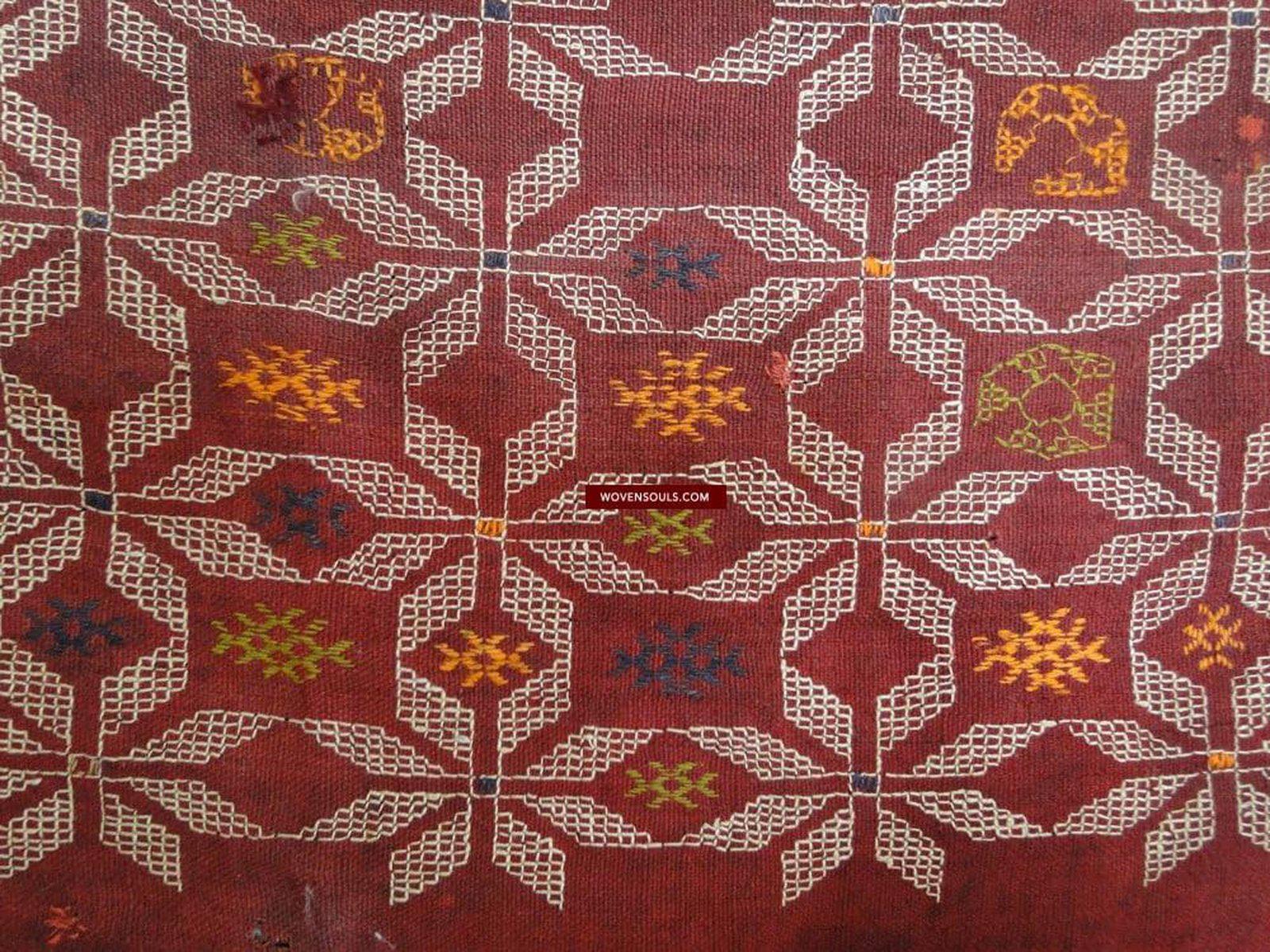 616 Old Shekhawati Bishnoi Wedding Odhana Shawl-WOVENSOULS-Antique-Vintage-Textiles-Art-Decor