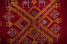 617 Old Wool Shekhawati Bishnoi Wedding Shawl Indian Textile Rajasthan-WOVENSOULS-Antique-Vintage-Textiles-Art-Decor