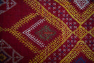 617 Old Wool Shekhawati Bishnoi Wedding Shawl Indian Textile Rajasthan-WOVENSOULS-Antique-Vintage-Textiles-Art-Decor