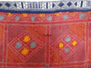 619 Old Cotton Bishnoi Wedding Shawl with Tie-Dye-effect Embroidery-WOVENSOULS-Antique-Vintage-Textiles-Art-Decor