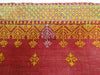 620 Old Rajasthan Shawl TExtile Art double sided embroidery-WOVENSOULS-Antique-Vintage-Textiles-Art-Decor