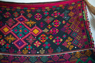 622 Vintage Kohistan Wedding Shawl with Embroidery-WOVENSOULS-Antique-Vintage-Textiles-Art-Decor