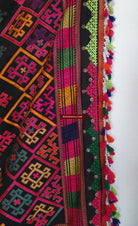 622 Vintage Kohistan Wedding Shawl with Embroidery-WOVENSOULS-Antique-Vintage-Textiles-Art-Decor