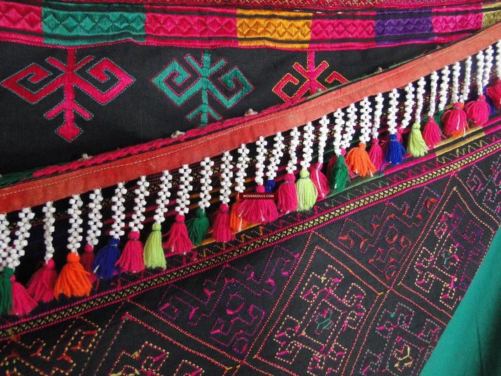 622 Vintage Kohistan Wedding Shawl with Embroidery-WOVENSOULS-Antique-Vintage-Textiles-Art-Decor