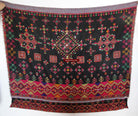 623 Semi Antique Kohistan Shawl Textile Art Embroidery-WOVENSOULS-Antique-Vintage-Textiles-Art-Decor