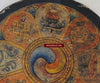 659B Antique Gold Illuminated Buddhist Thangka Mandala Art on Wood-WOVENSOULS-Antique-Vintage-Textiles-Art-Decor