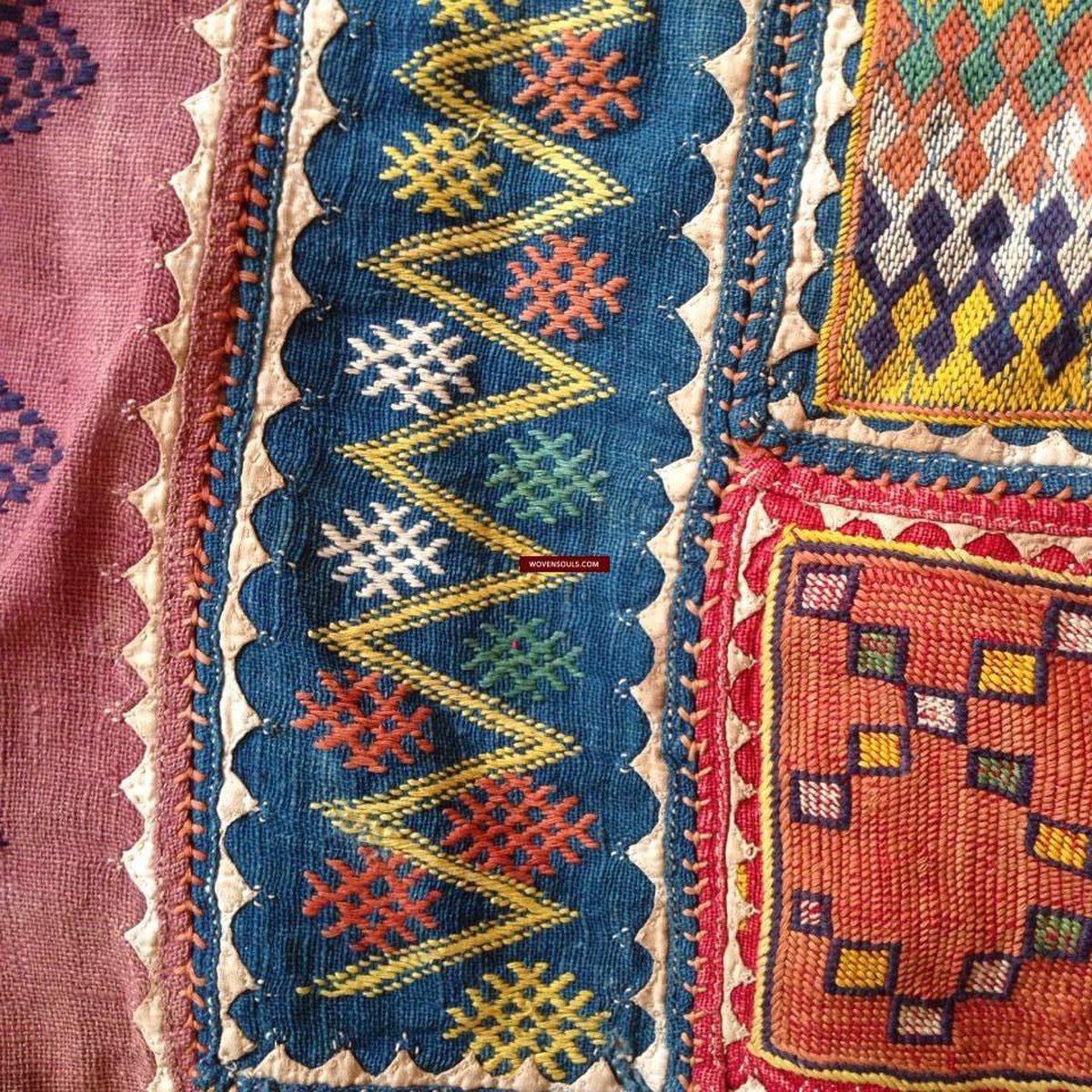 666 Fabulous Large Banjara Textile with a Variety of Motif Patterns-WOVENSOULS-Antique-Vintage-Textiles-Art-Decor