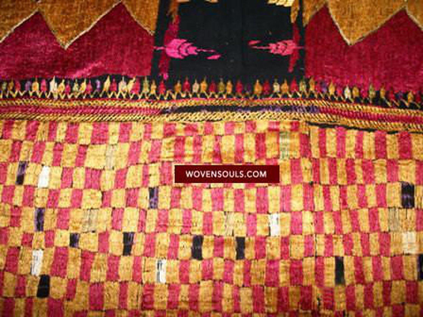 684 Superb Sar Pallu Phulkari Textile-WOVENSOULS-Antique-Vintage-Textiles-Art-Decor