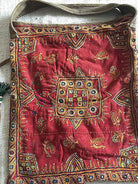 689 Large Sling Bag made of Antique Indian Textile-WOVENSOULS-Antique-Vintage-Textiles-Art-Decor