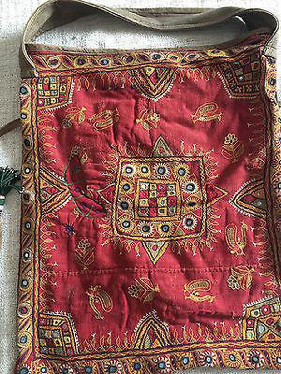 XL Embroidered Indian Bag
