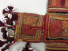 697 OLD BANJARA SPICE STORAGE TEXTILE BAG WITH COWRIES - RARE UNUSUAL FORM-WOVENSOULS-Antique-Vintage-Textiles-Art-Decor