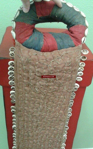 707 Semi-antique Banjara Indhoni decorated with cowrie shells-WOVENSOULS-Antique-Vintage-Textiles-Art-Decor