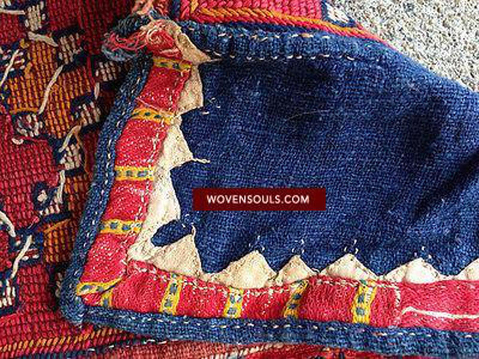 708 SOLD Rare Banjara Choli Blouse - Handspun cotton - Handwoven Cloth Handstitched Garment-WOVENSOULS-Antique-Vintage-Textiles-Art-Decor