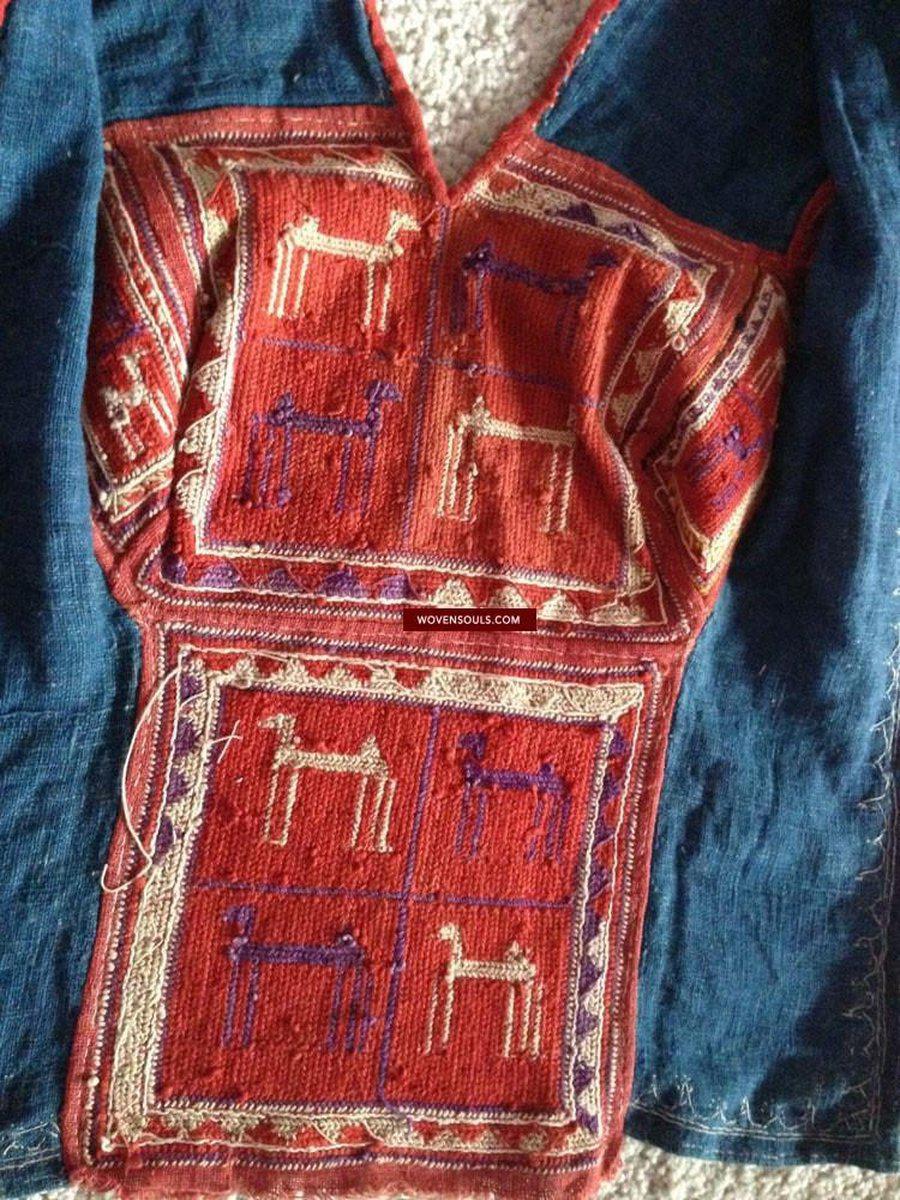 709 SOLD Rare Banjara Choli Blouse - Handspun cotton - Handwoven Cloth Handstitched Garment-WOVENSOULS-Antique-Vintage-Textiles-Art-Decor