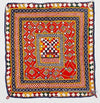 719 SOLD Vintage Red Chakda Home Decor Embroidered Panel from Gujarat-WOVENSOULS-Antique-Vintage-Textiles-Art-Decor