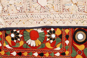 724 Vintage Dhaniyo - Textile Art Wall Decor-WOVENSOULS-Antique-Vintage-Textiles-Art-Decor